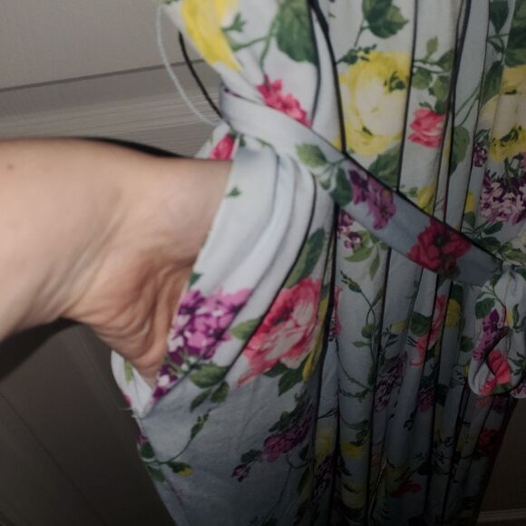 Lane Bryant Floral Print Garment - Yellow and Purple Accents - Picture 4 of 6